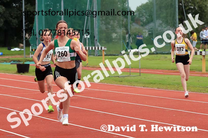 The 100 metres, Wednesday, july 24th, 2024 NEGP 5, Monkton Stadium.  Photo: David T. Hewitson/Sports for All Pics